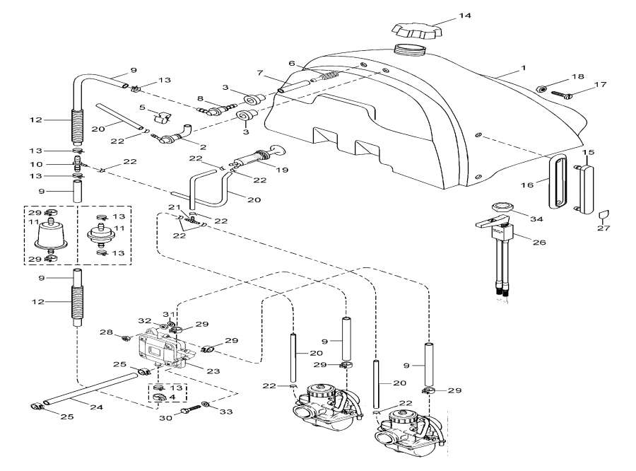  lynx  - Radiator, Hoses / Radiator, s