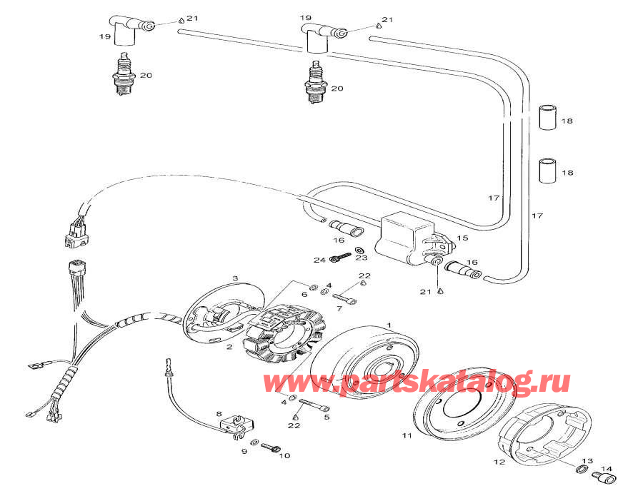 Snow mobile lynx  - Fly Wheel - Fly Wheel