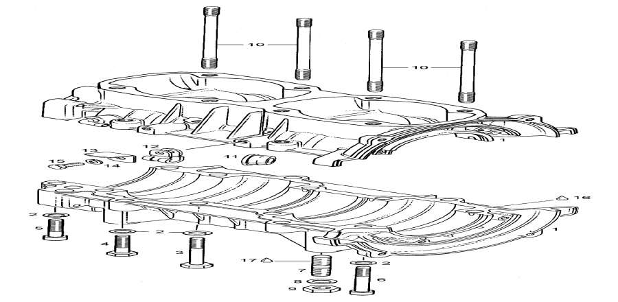 Snowmobile lynx  - Crankcase /  