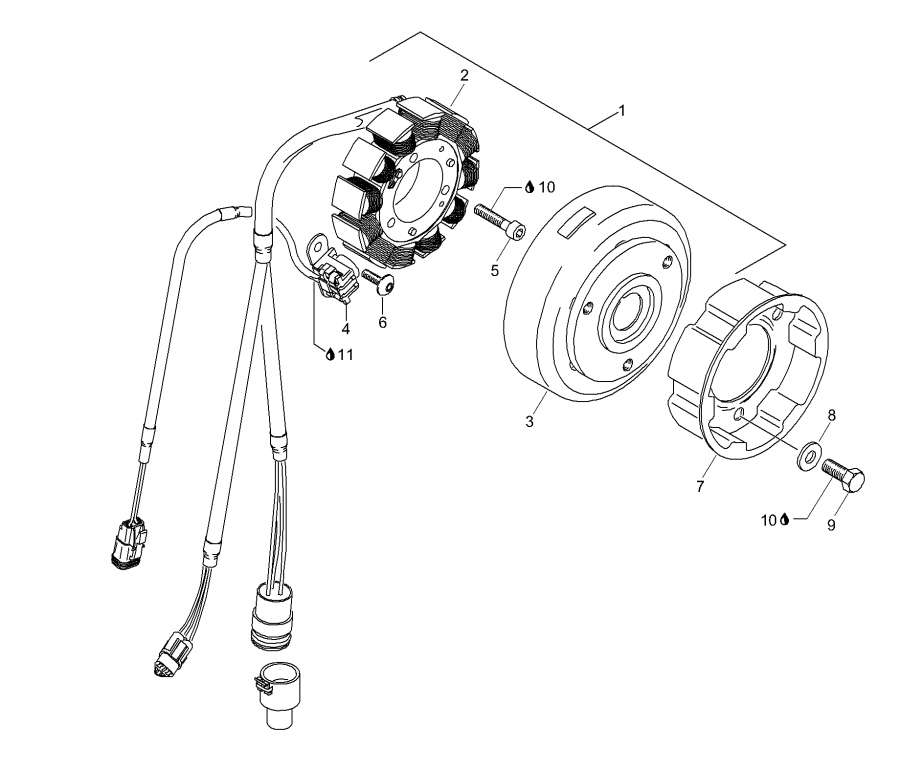 Snowmobile lynx  - Fly Wheel