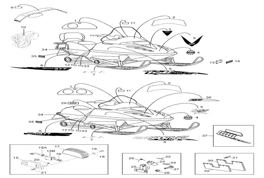 Snowmobile Lynx  - Equipment / Equipment