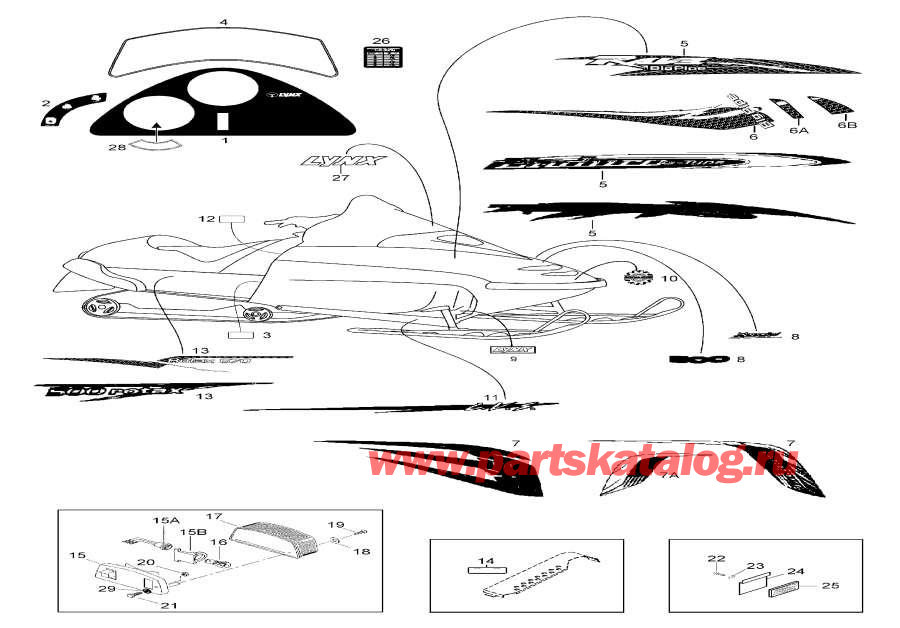 Snowmobile lynx  - Hood / Hood