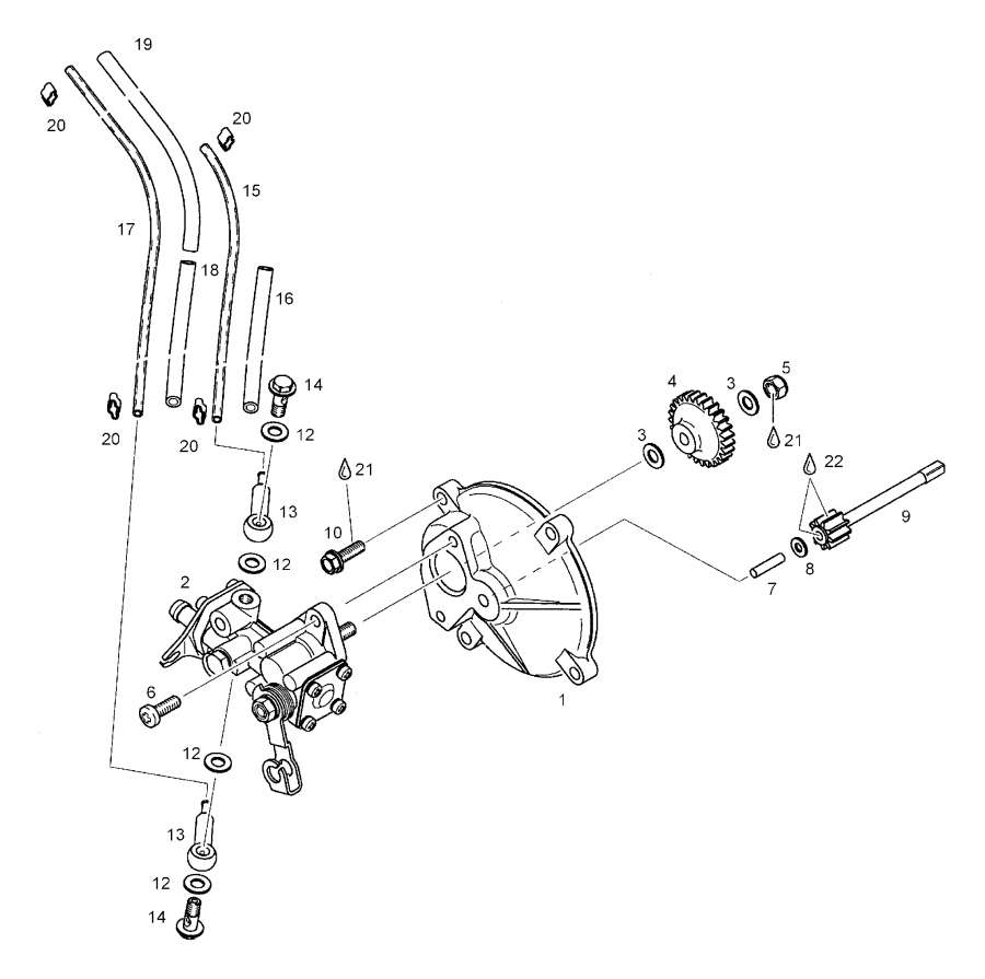 Snow mobile   - Oil Pump /  