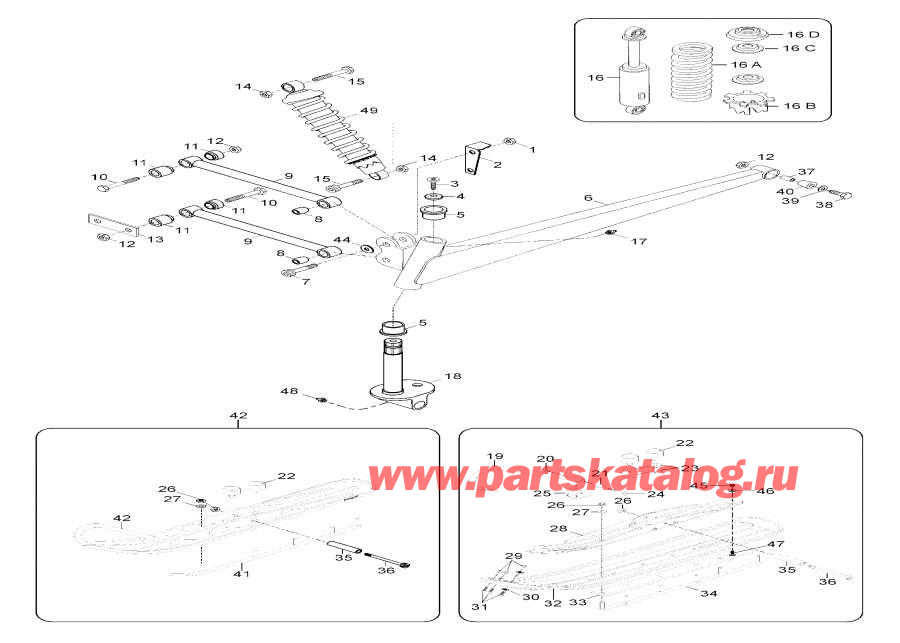 Snowmobiles lynx  - Drive Axle