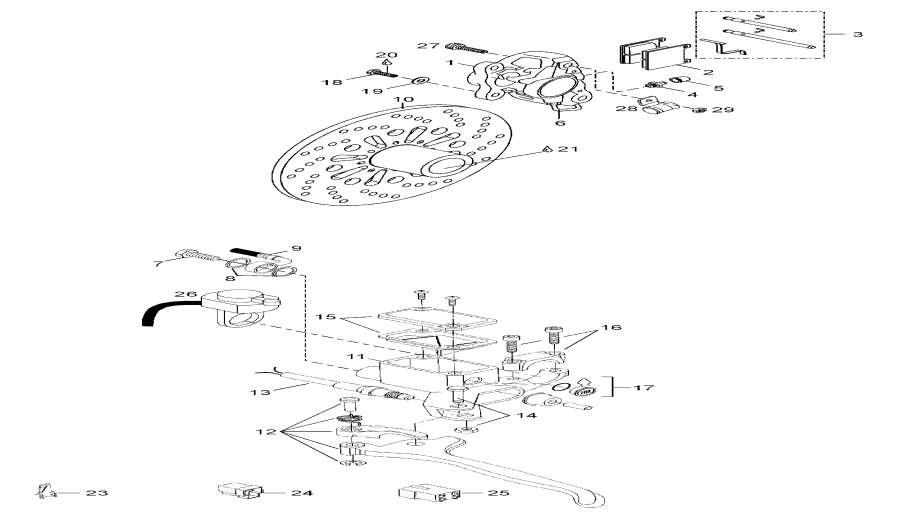 Snowmobile Lynx  - Front Suspension /  