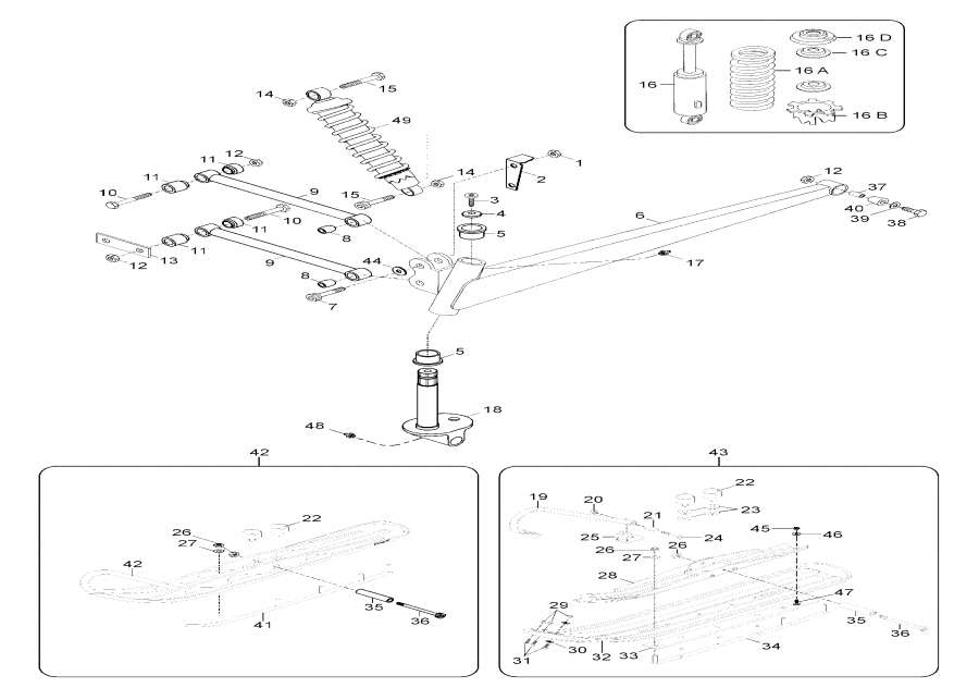 Snow mobile   -   / Rear Suspension