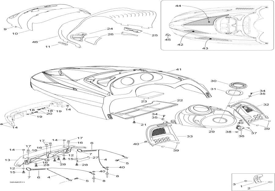 Snow mobile   - Hood