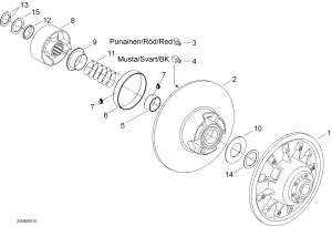 05-  , 550, 550rc (05- Driven Pulley, 550, 550rc)