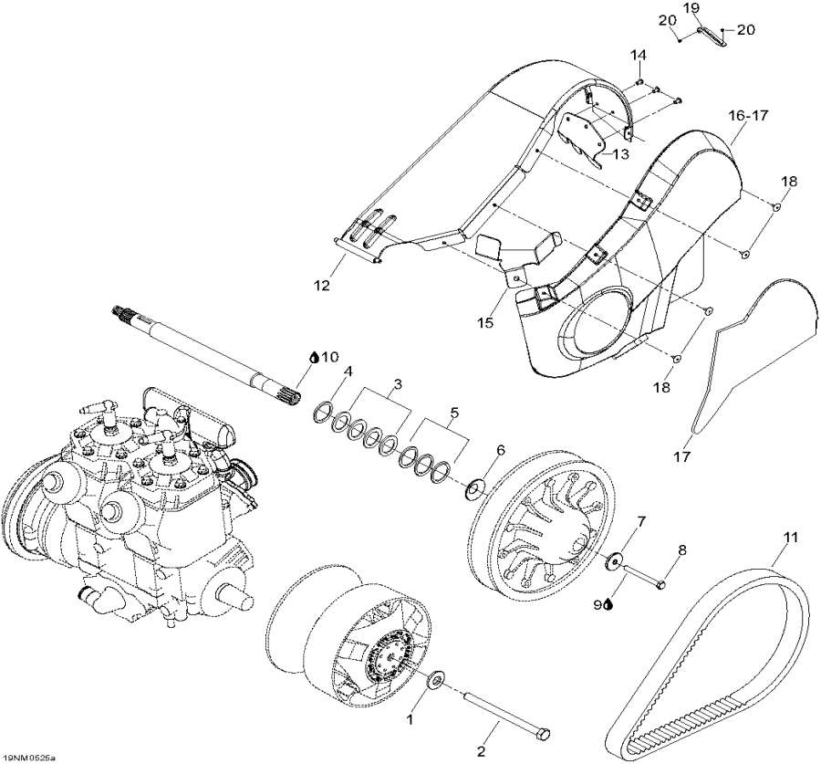 Snowmobile lynx  - Drive System / Drive System