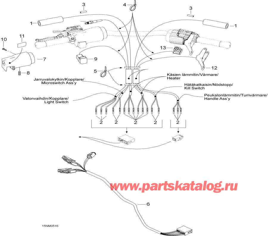 Snowmobiles lynx  - Steering Harness /    