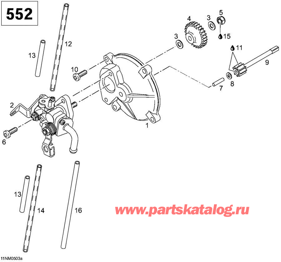  lynx  -  , 552 - Oil Pump, 552