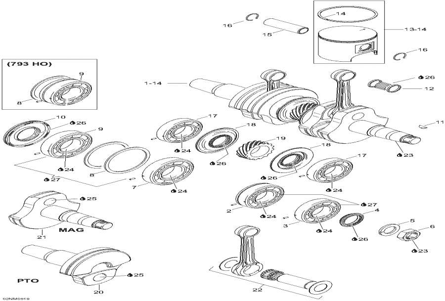  Lynx  - Crankshaft And Pistons -   