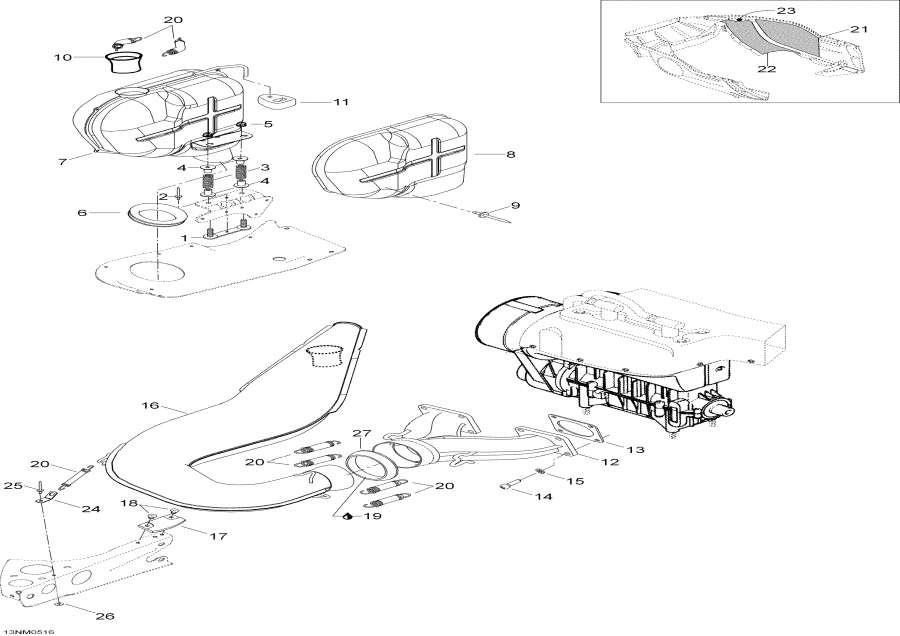  Lynx  - Exhaust System, 400, 400e