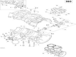 01-  , 593 (01- Crankcase, 593)