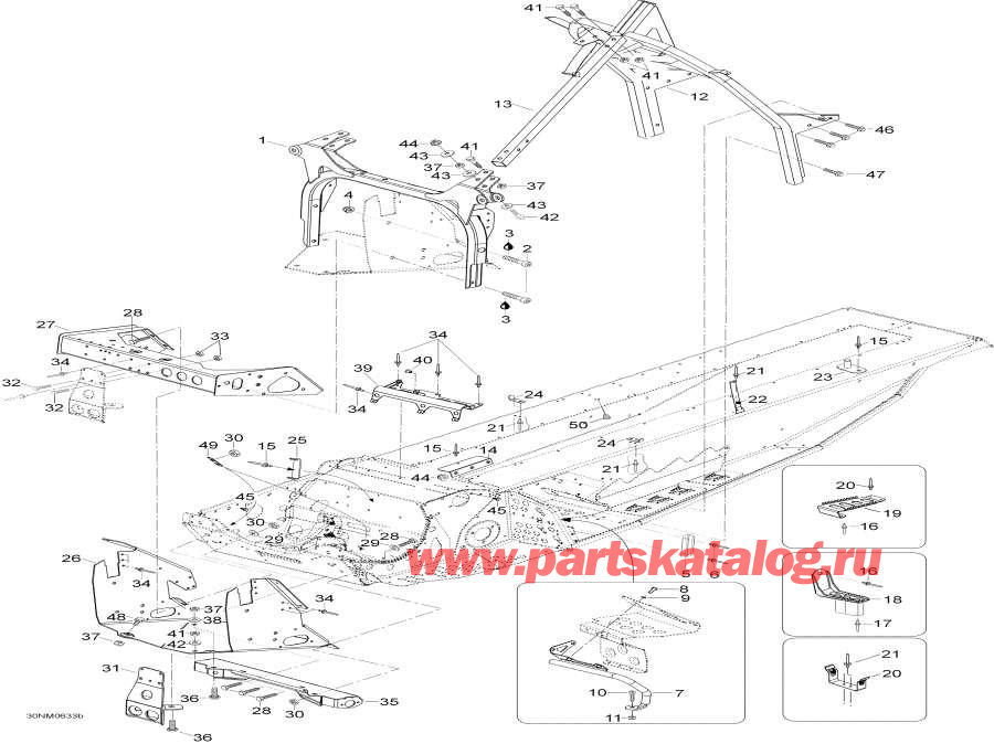Snow mobile Lynx  -   Components