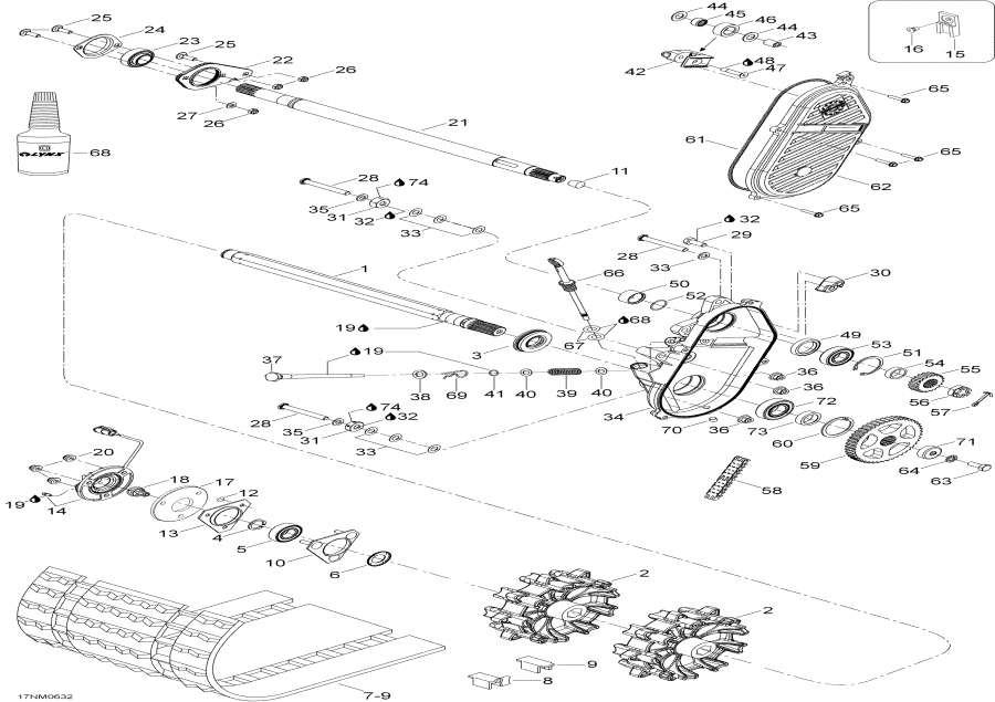    - Drive Axle And Track - Drive Axle  Track