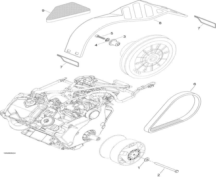 Snowmobiles Lynx  - Pulley System -  System