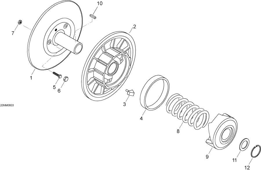 Snowmobiles lynx  - Driven Pulley -  