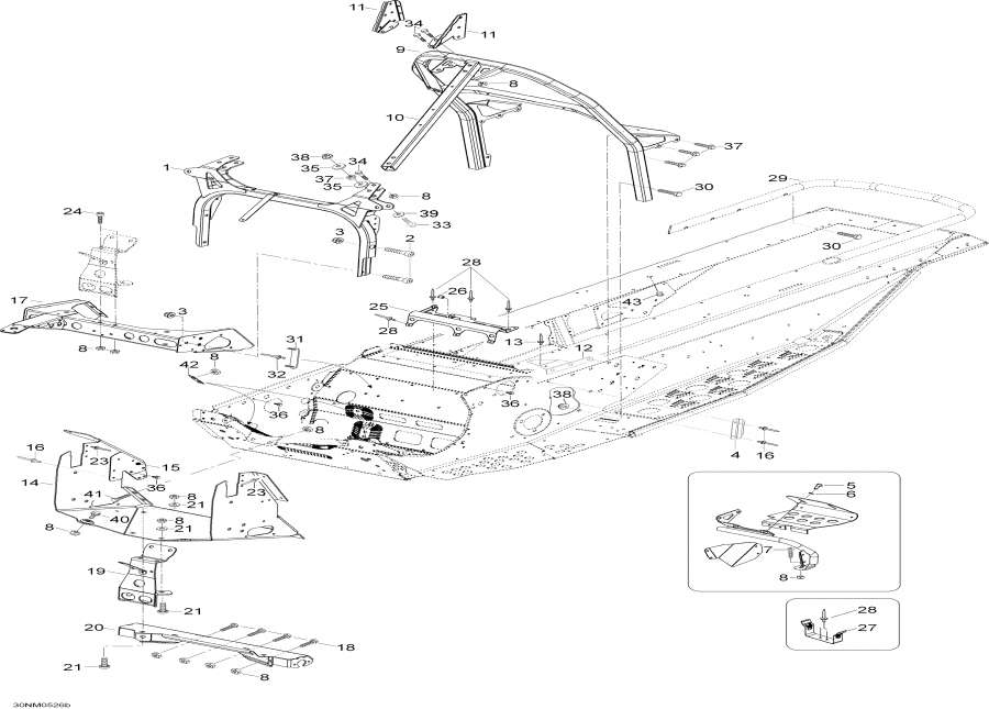 Snowmobile lynx  -   Components / Frame And Components