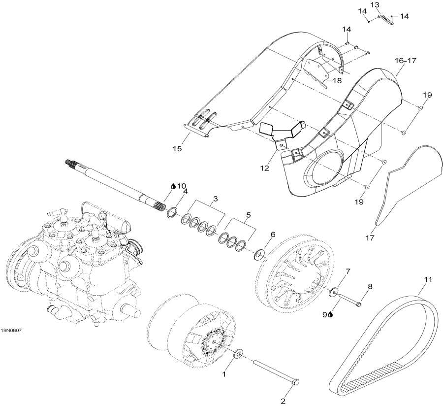 Snowmobiles   - Pulley System -  System