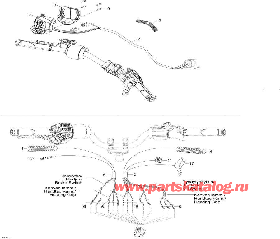 Snow mobile lynx  - Steering Harness,   