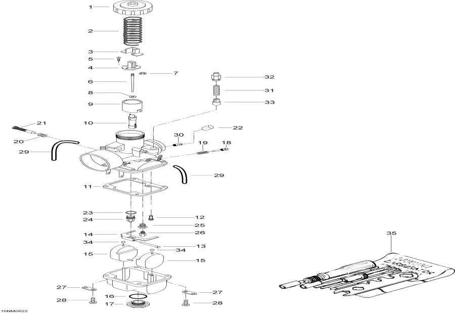 Snow mobile lynx  - Carburetor