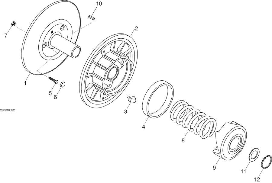 Snow mobile Lynx  - Driven Pulley -  