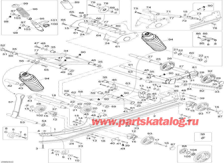 Snowmobiles   - Rear Suspension -  