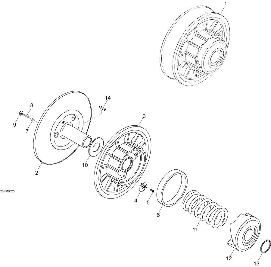 Snowmobile   -   / Driven Pulley