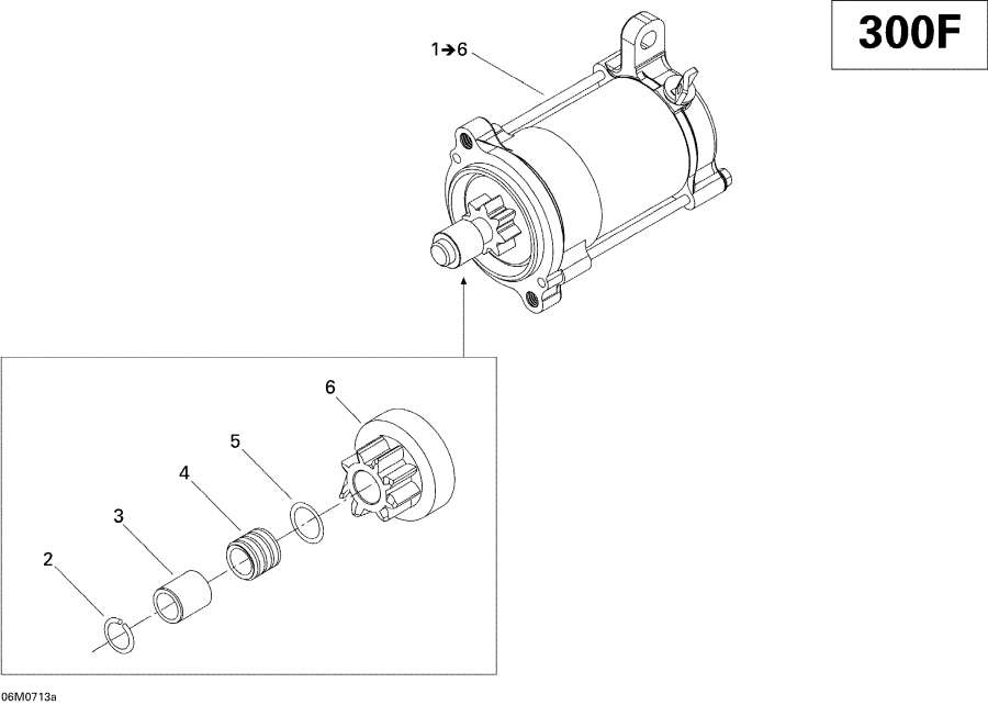  Lynx  - Electric Starter 300f /  300f