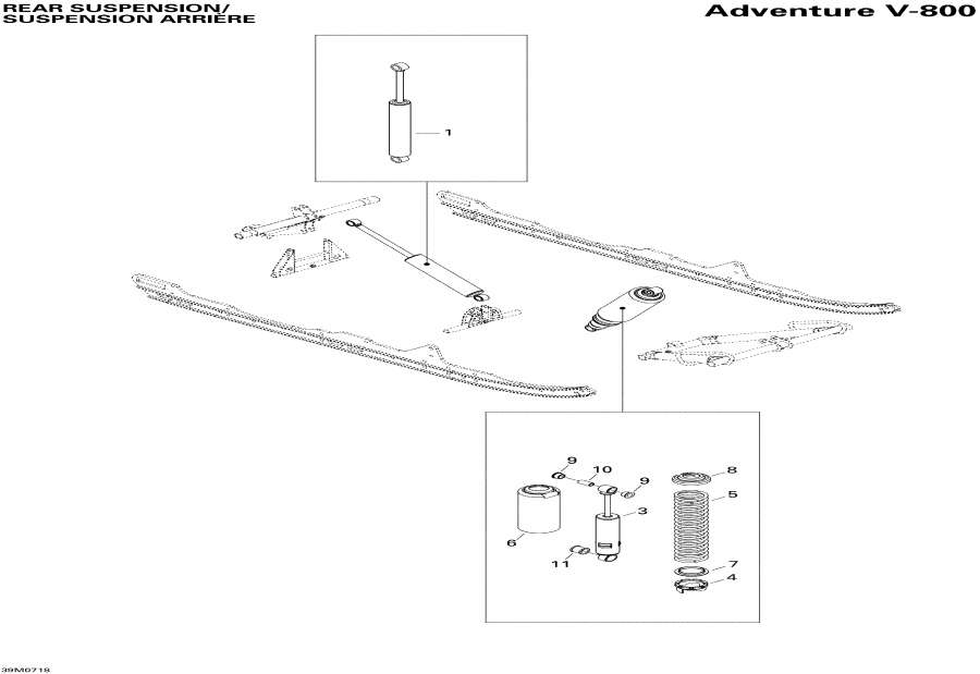 Snowmobiles Lynx  - Rear Suspension Shocks /   Shocks