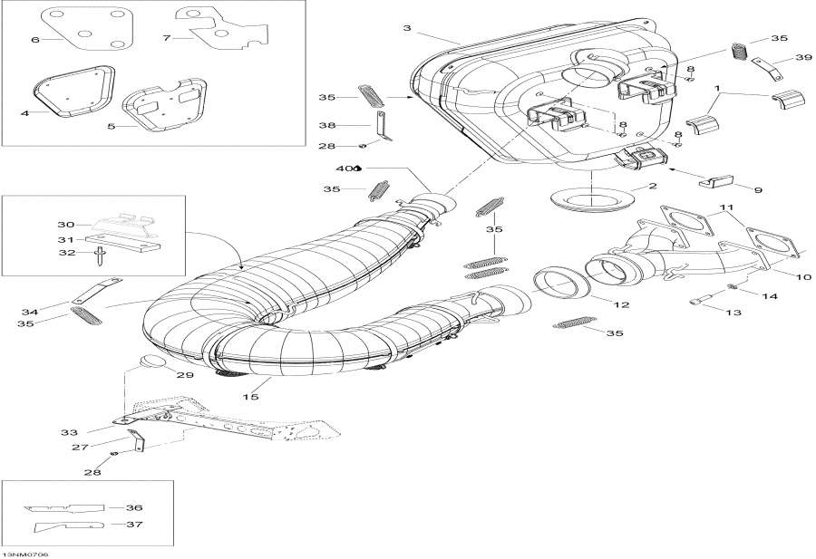 Snowmobiles lynx  -   / Exhaust System