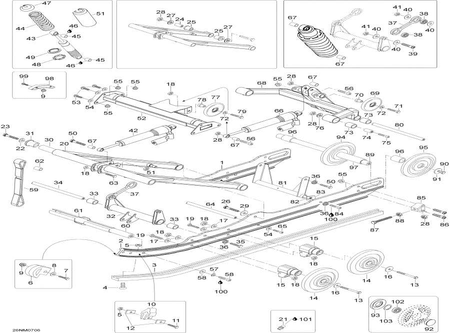 Snowmobile Lynx  -   / Rear Suspension