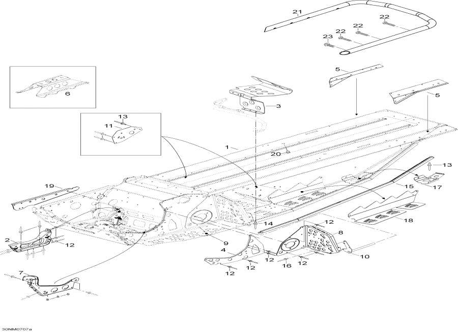 Snow mobile lynx  -  - Frame