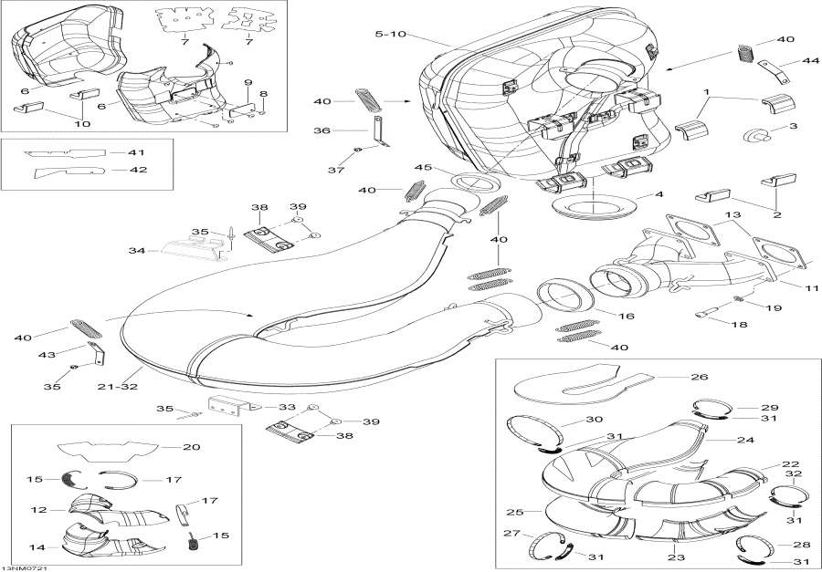 Snowmobile   - Exhaust System /  