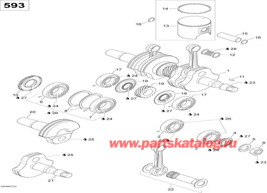  Lynx  - Crankshaft, 593