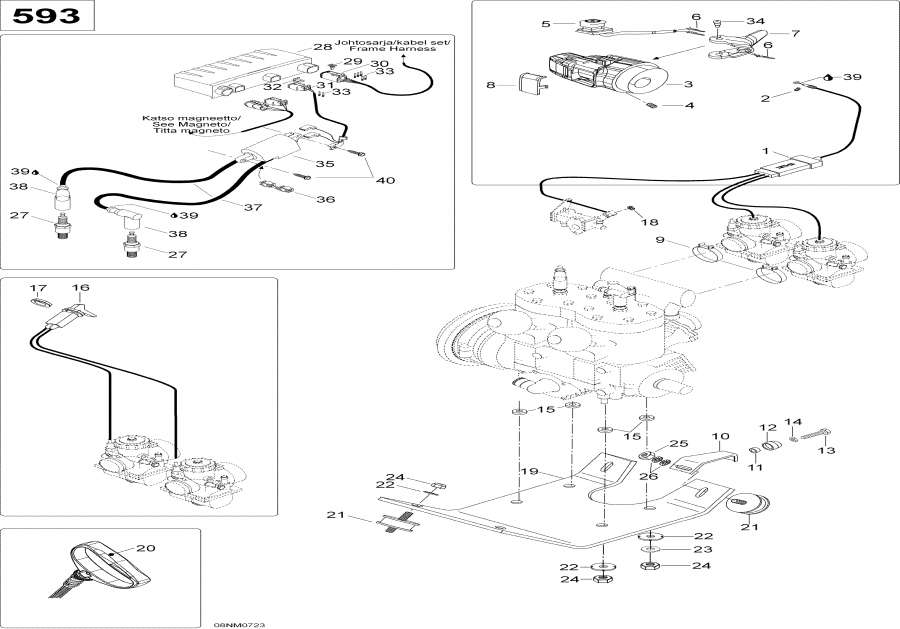 Snowmobiles Lynx  -    Sport - Engine And Engine Support