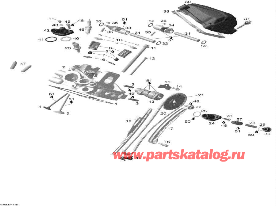 Snowmobile lynx  -    Rear / Cylinder Head Rear
