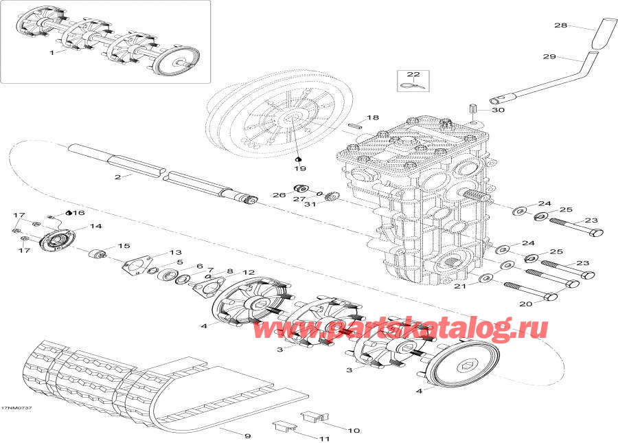 Snowmobile Lynx  - Drive System