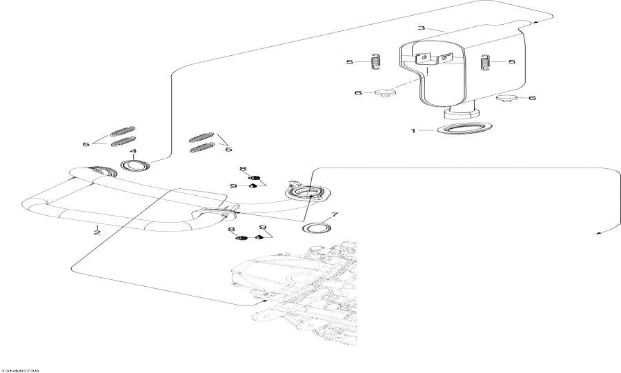 Snowmobile lynx  - Eghaust System / Eghaust System