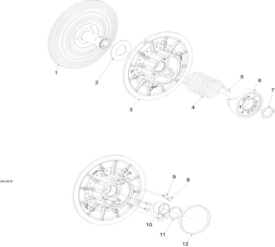 Snowmobiles lynx  -  ,Driven Pulley