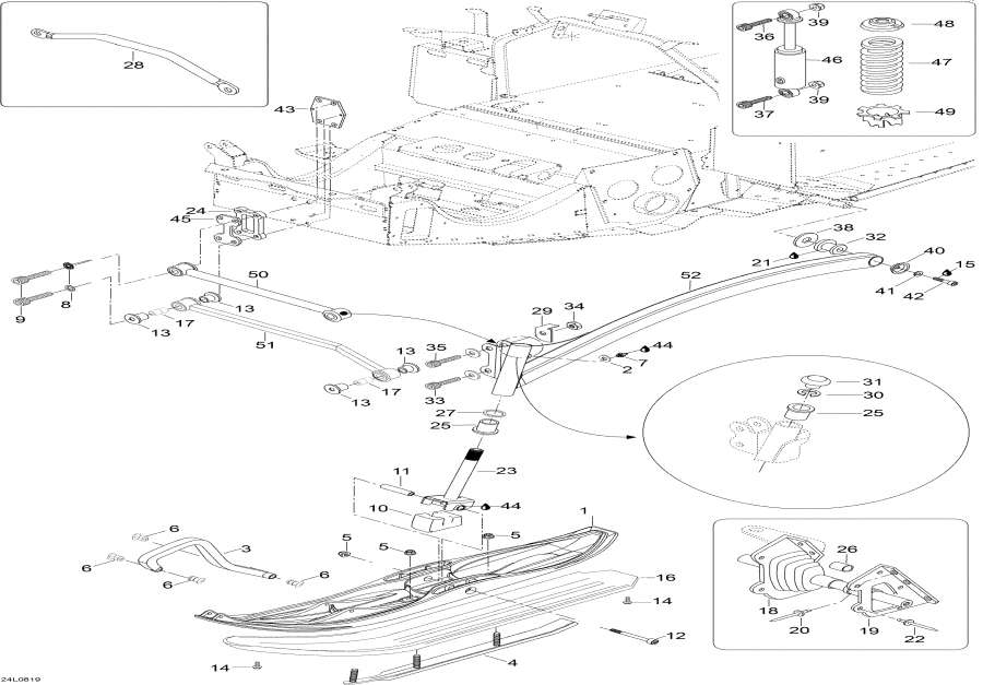 Snow mobile Lynx  - Front Suspension And Ski /    