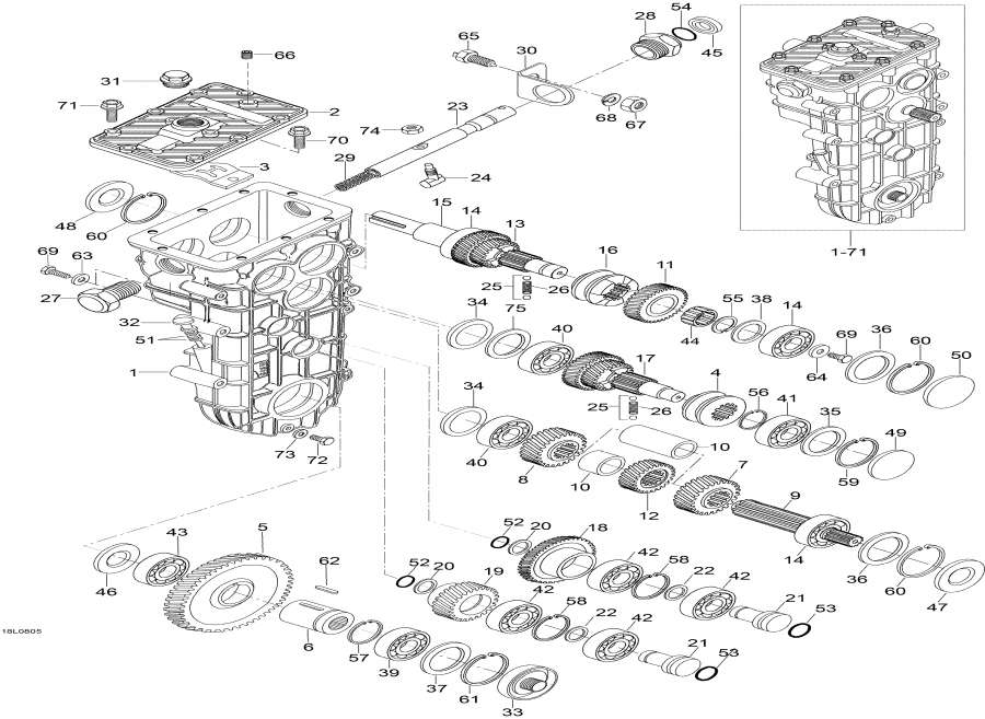 Snowmobiles Lynx  -  - Transmission