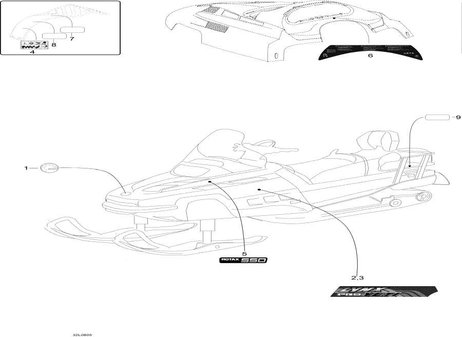 Snowmobile Lynx  - Decals