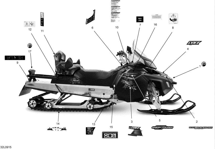 Snowmobiles Lynx  -  / Decals