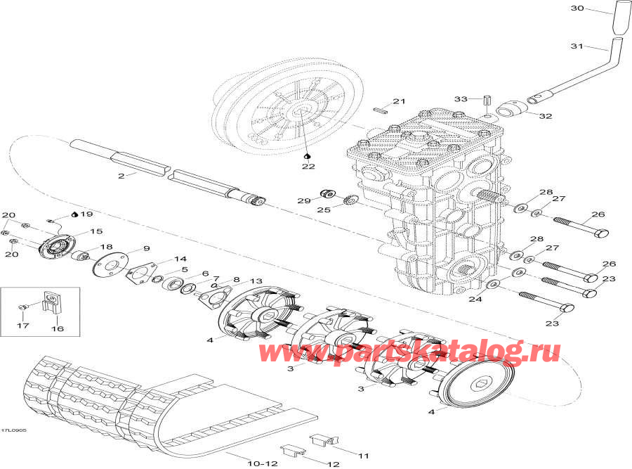  lynx  - Drive Axle And Track / Drive Axle  Track