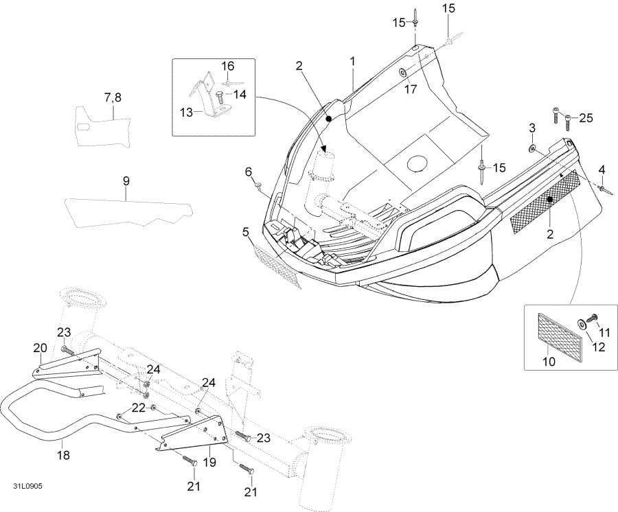 Snowmobiles lynx  - Bottom Pan, 