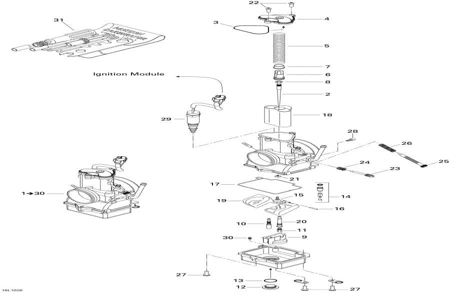 Snowmobiles Lynx  - Carburetor - 