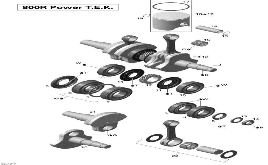  Lynx  - Crankshaft And Pistons