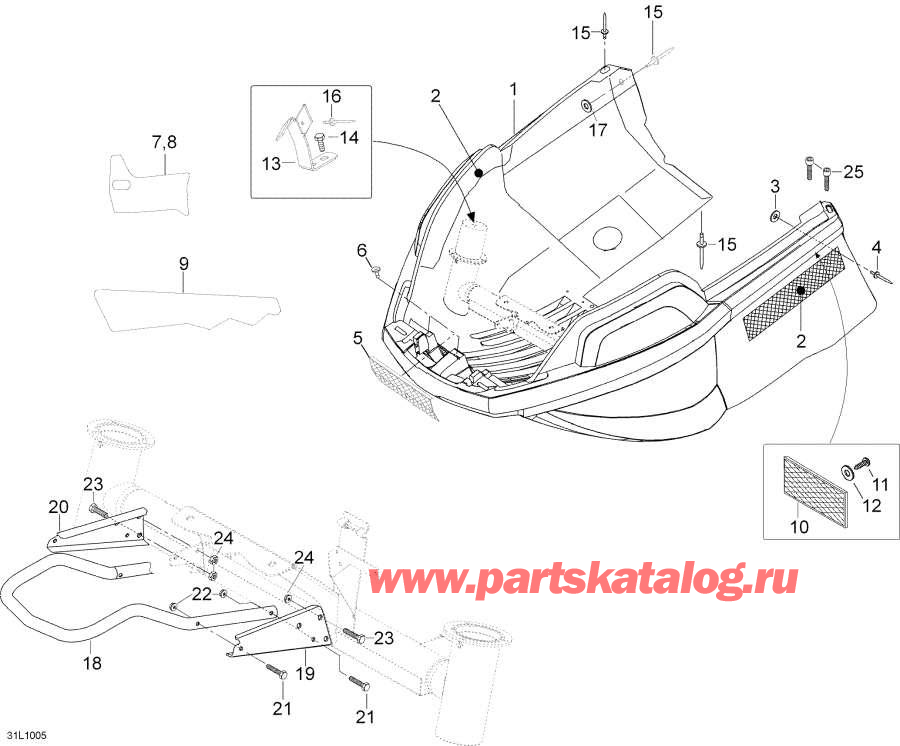Snowmobile Lynx  - Bottom Pan
